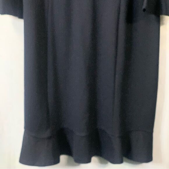 TALBOTS Refined Ponte Flounce Midi Fluted Sleeves
& Hem Dress - Picture 7 of 10